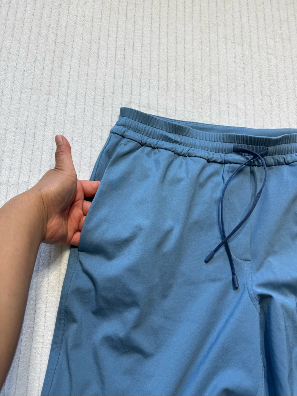 lululemon athletica Dusty Blue Wide-Leg Drawstring Track Pants - Picture 8 of 12